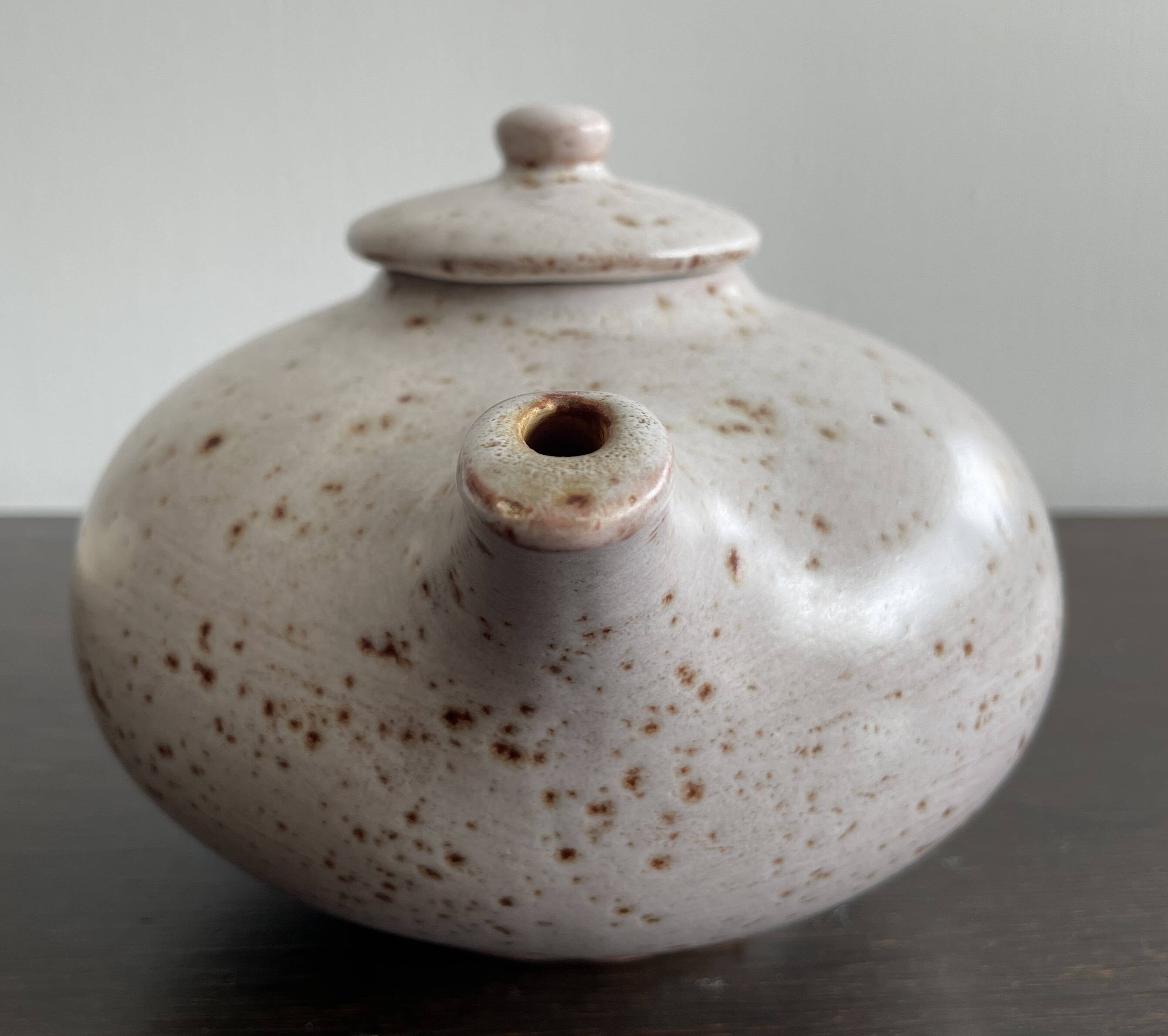 Ceramic teapot, handmade, pyrite stoneware.
