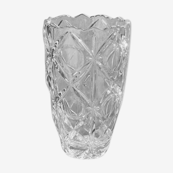 Vase tchèque en verre de bohème