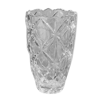 Vase tchèque en verre de bohème