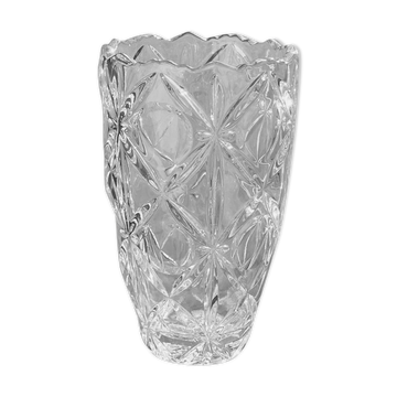 Vase tchèque en verre de bohème