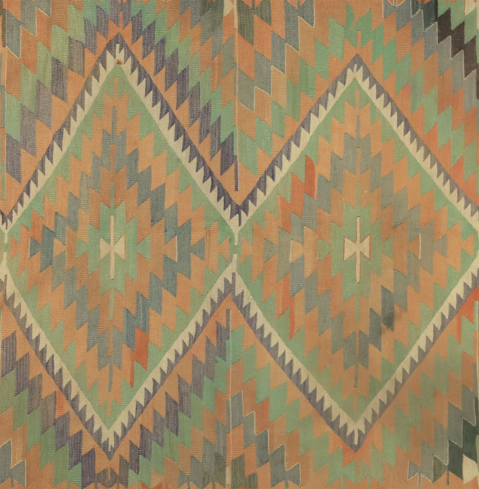 Anatolian handmade kilim rug 330 cm x 187 cm