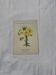 Botanical plate engraving flower France double-sided circa 1800 coloured