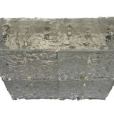 1960s 1970s Ice Glass Flush Mount Plafoniere by Kalmar Franken KG Austria