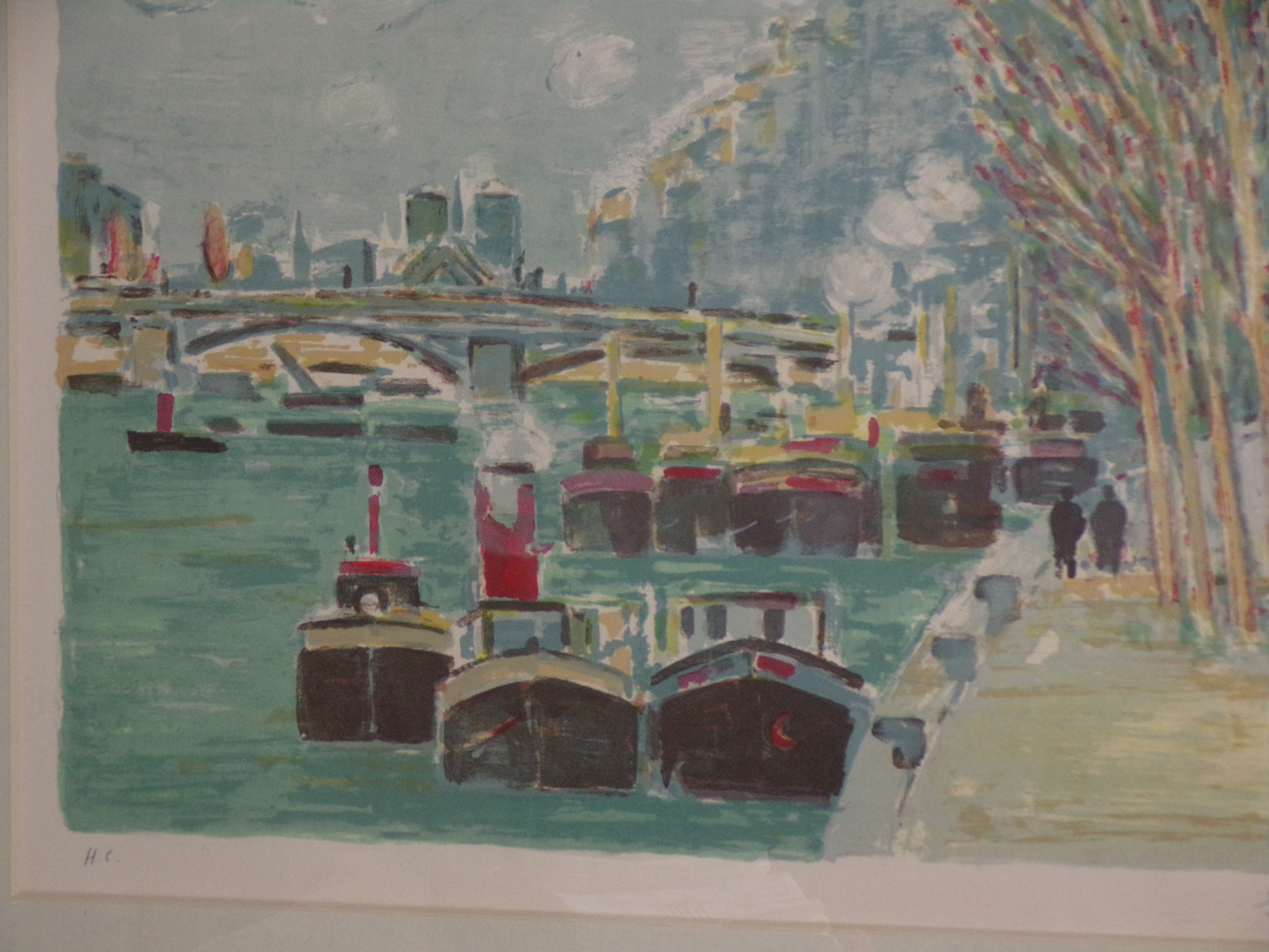 Quai de seine by robert savary (1920-2000)