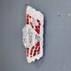 Brutalist cement and glass wall lamp, 1960s