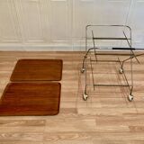 Modular serving cart "Scandinavian design Paul Nagel" 1950.