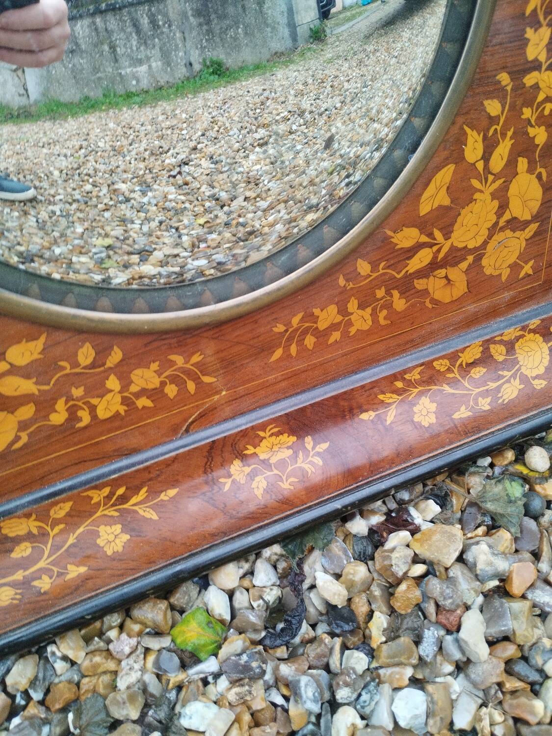 Vintage witch sun mirror antique