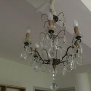 Antique chandelier with tassels