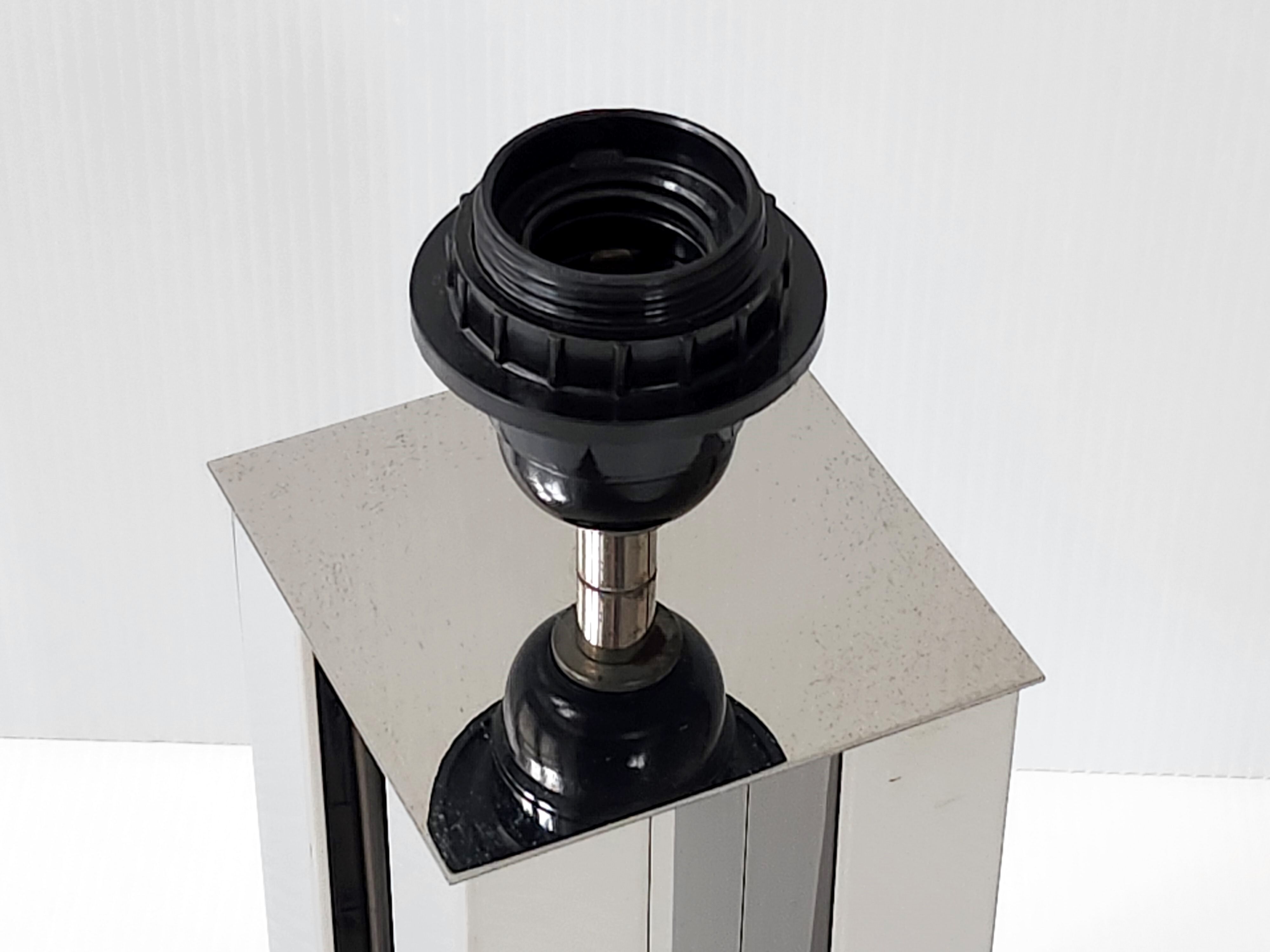 Vintage lamp foot 1970 chrome