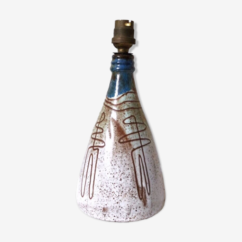 Pied de lampe en céramique vintage de Jean Rivier vers 1960