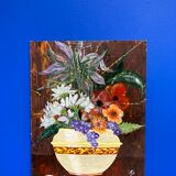 Peinture bouquet vintage