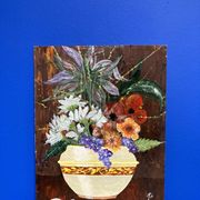Peinture bouquet vintage
