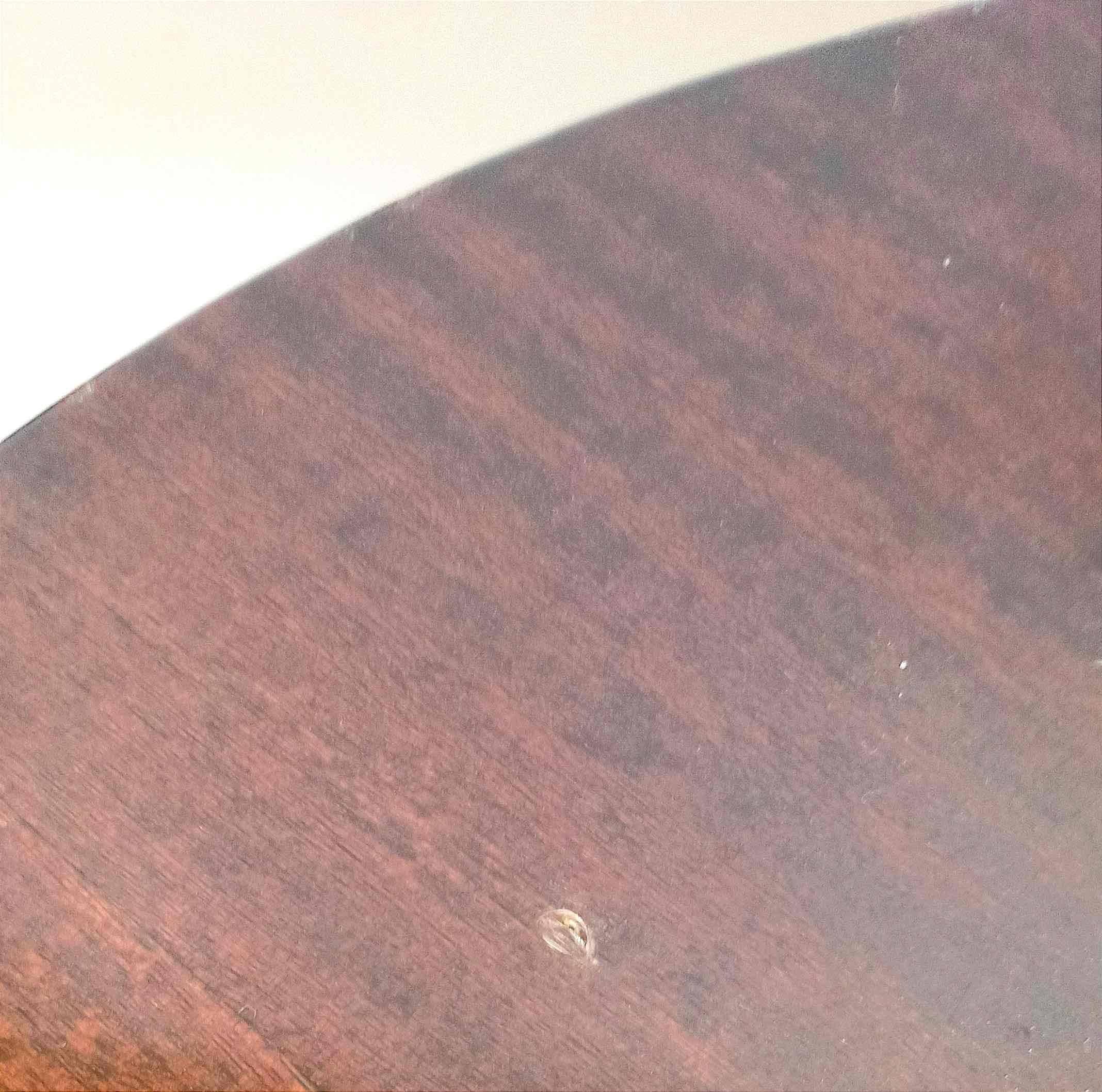 Art Deco pedestal table, mahogany veneer, diameter 60.4 cm