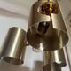 Lustre/suspension space age vintage 1970 alu brosse doree