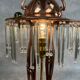 Lampe de table Jugendstil en cuivre