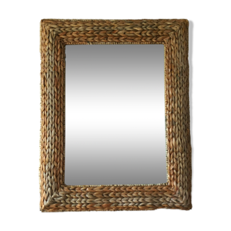 Miroir en rotin rectangulaire 60X47