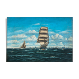 Painting "Sailing ship at sea".