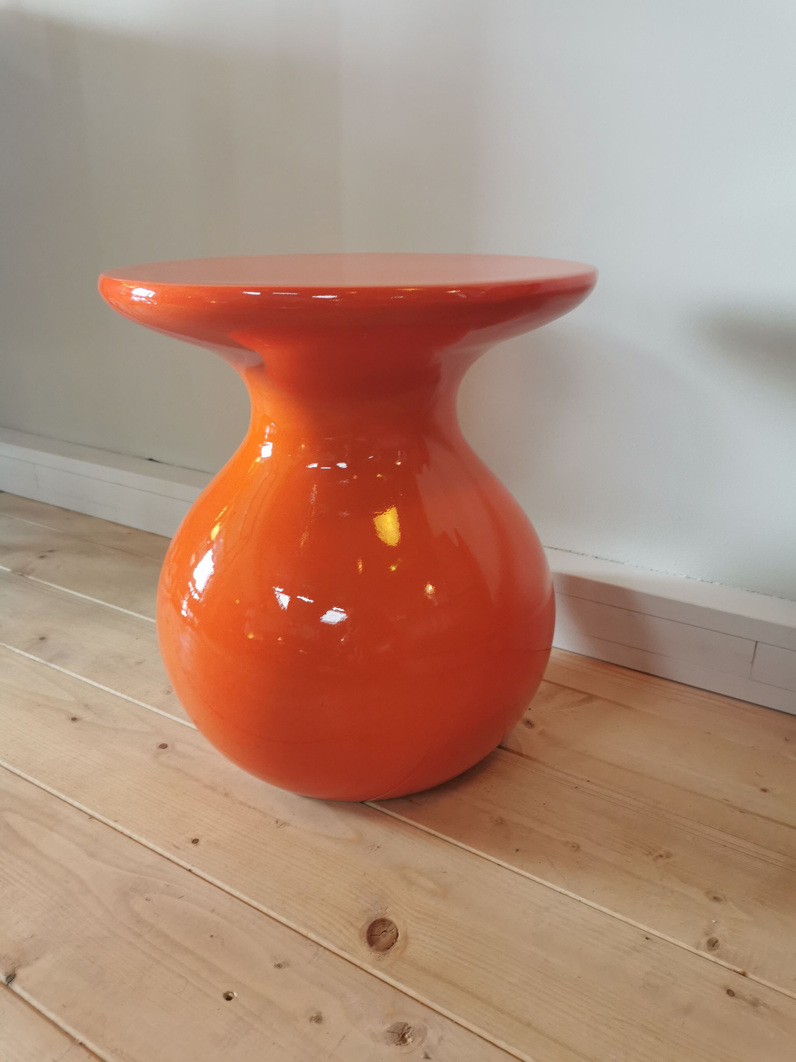 Garouste and Bonetti orange "mushroom" stool