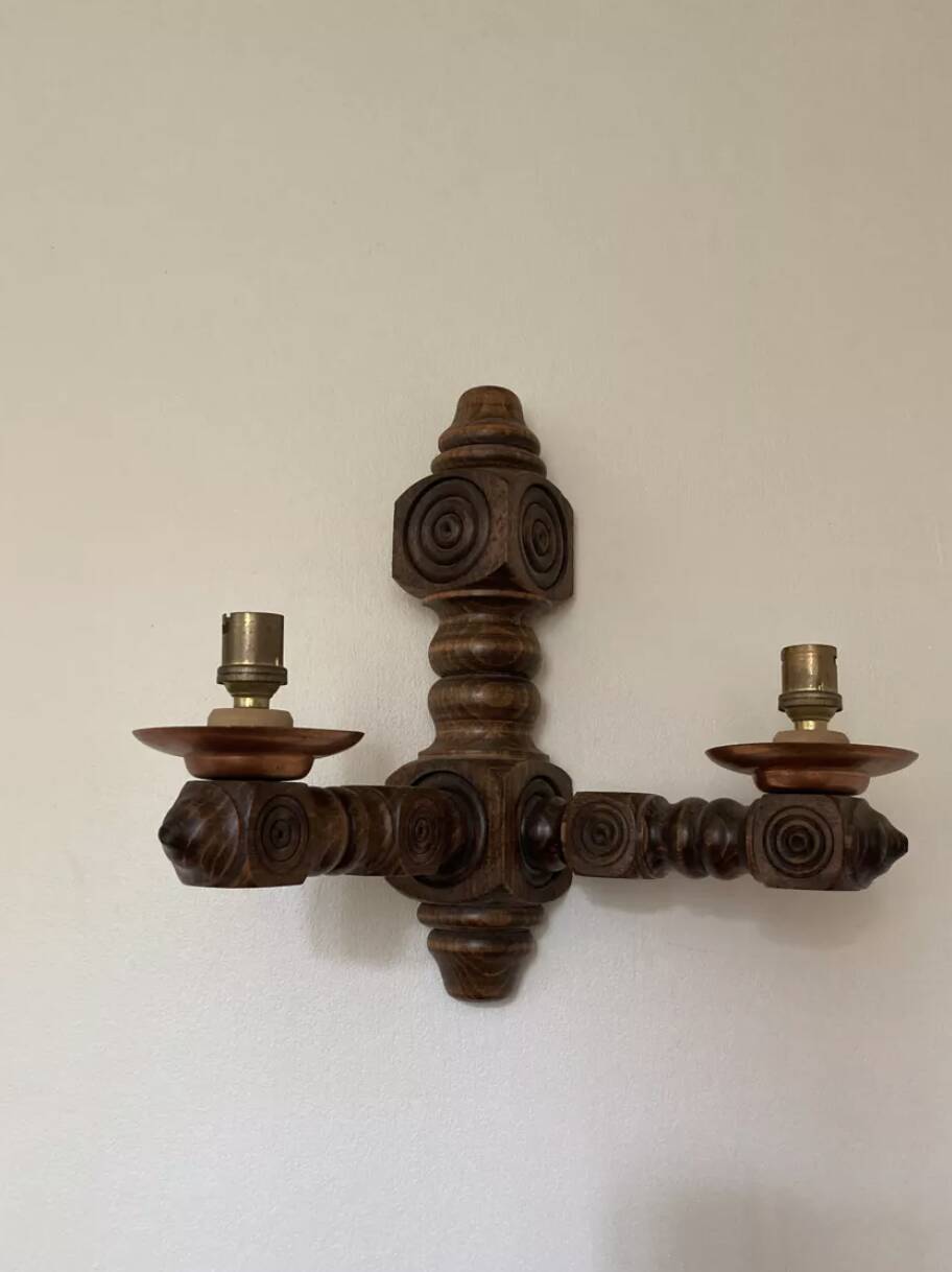Applique bois 1950 basque