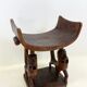 Trône royal "Fon" en bois sculpté – Bénin, XXᵉ siècle
