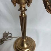 Antique 3-light table lamp in bronze in the Louis XVI style - 2 kg