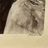 Tableau photo d'Auguste Couttet "passage crevasse fin du 19 eme siècle"