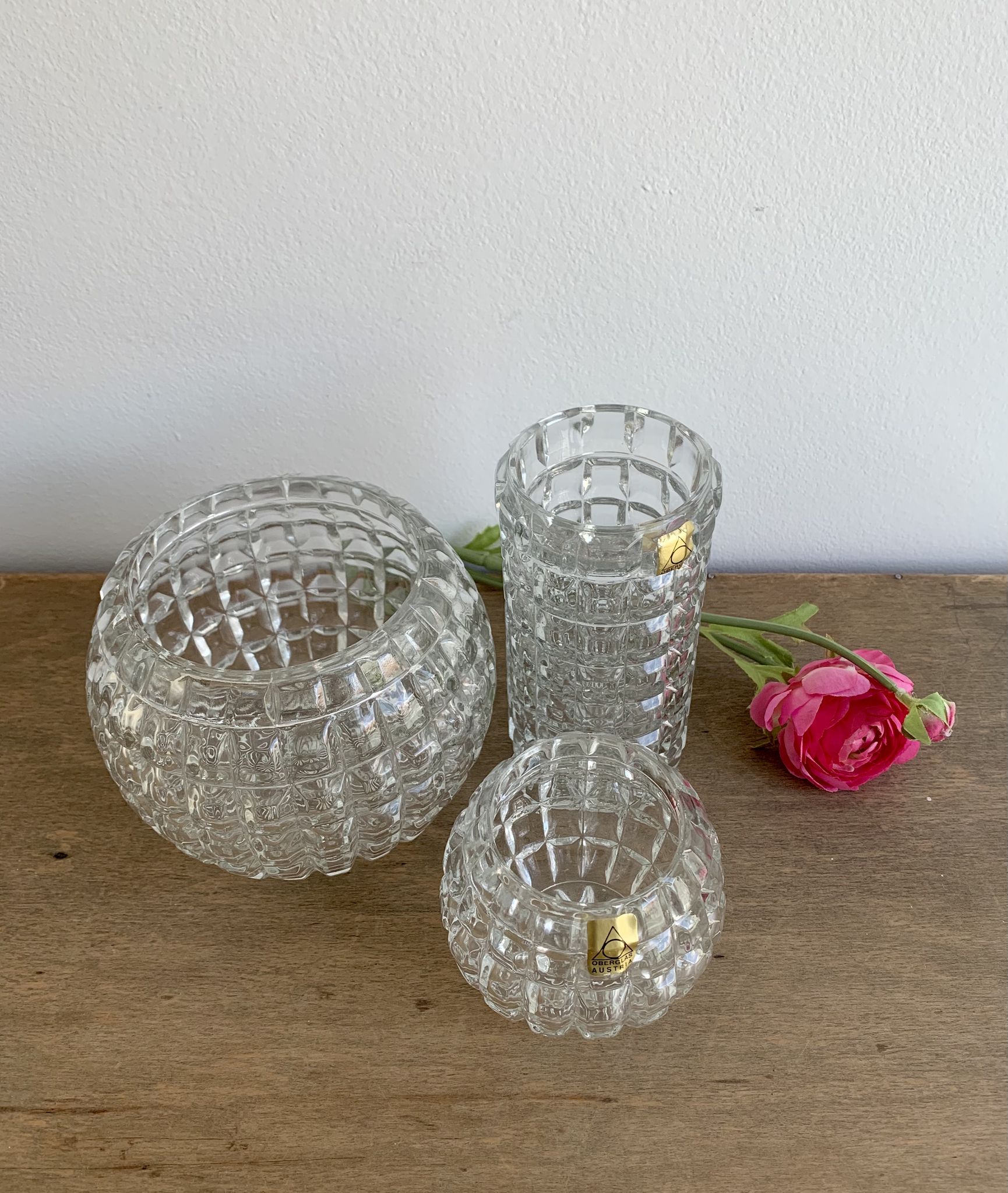 Vases set of 3, Austria, 1970s