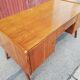 Vintage desk 2 doors 1 drawer compass feet