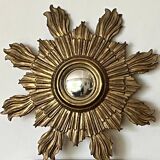 Miroir oeil de sorcière - bois - Très bon état