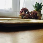 Rectangular ceramic plate