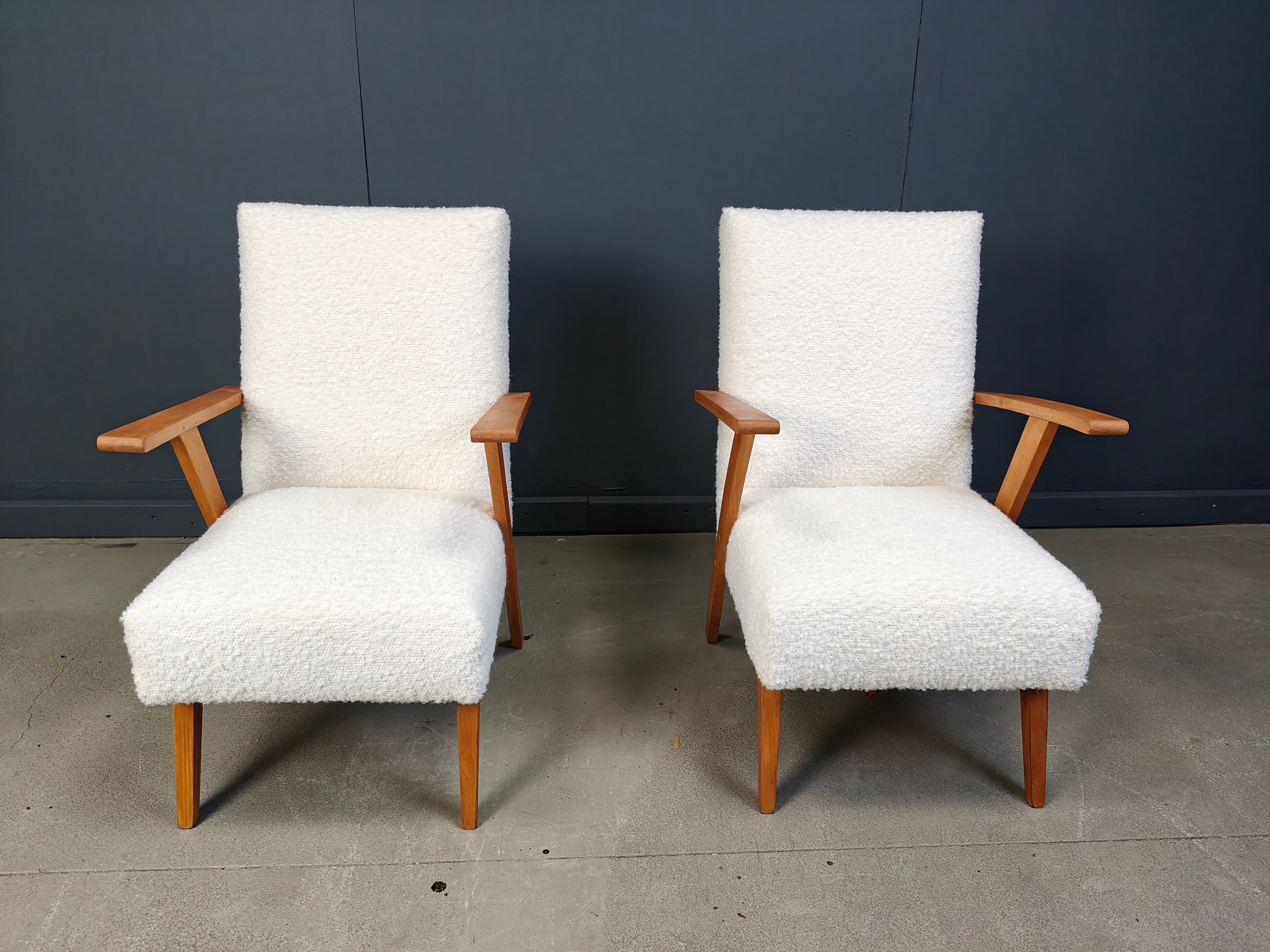 Pair of mid-century Dutch armchairs, 1960s