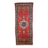 Tapis vintage fait main Hamadan persan 81cm x 194cm (1960s)