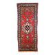 Tapis vintage fait main Hamadan persan 81cm x 194cm (années 1960)