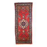 Tapis vintage fait main Hamadan persan 81cm x 194cm (1960s)