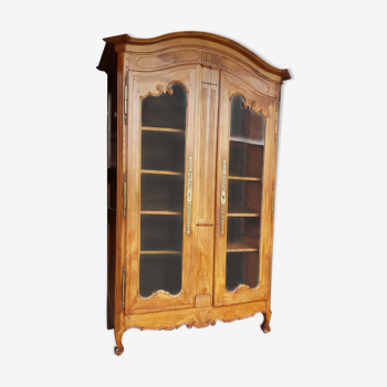 Armoire vitrine en merisier