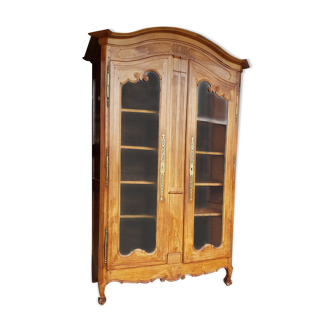 Armoire vitrine en merisier