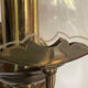 Pair of vintage brass and smoked glass wall lights