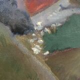 Abstract landscape painting