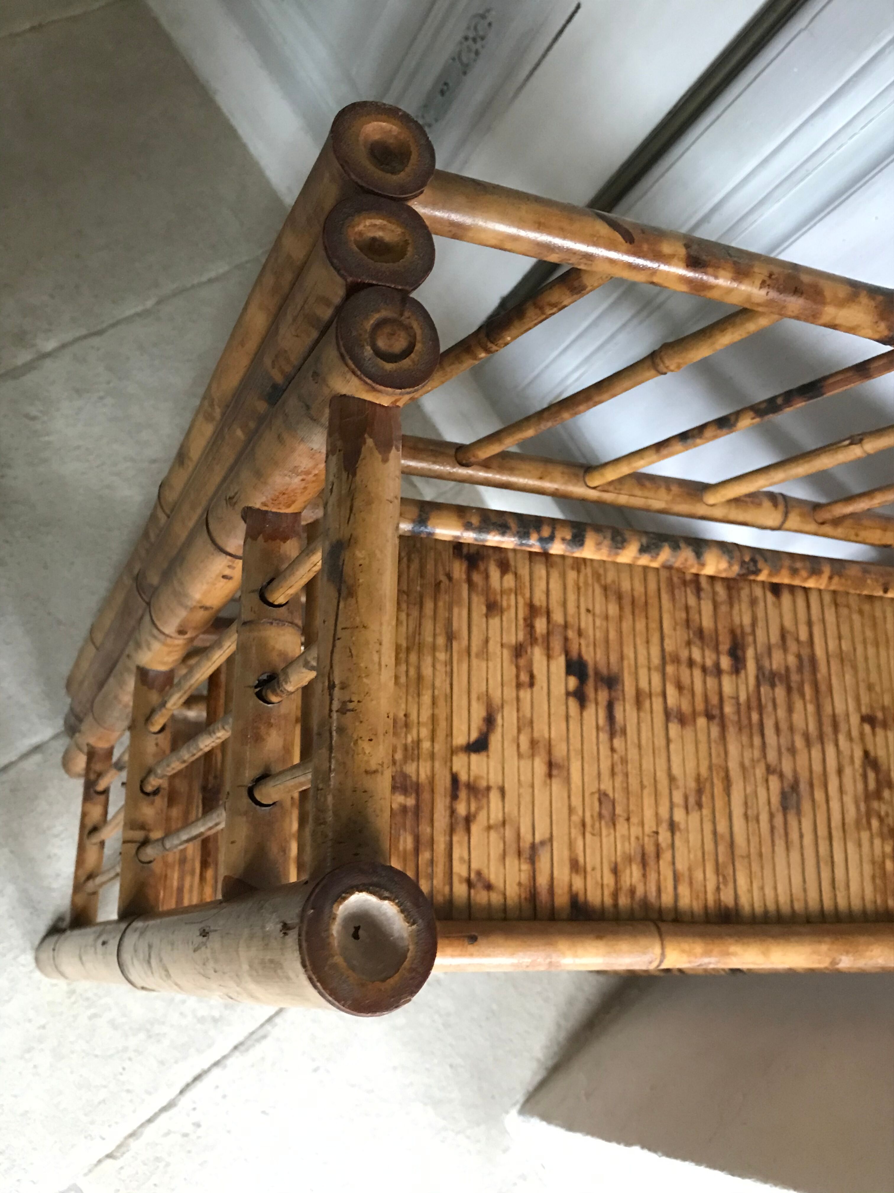 Vintage bamboo shelf 80cm