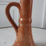 70s stoneware candle holder
