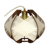 Lampe blanche tissée à poser