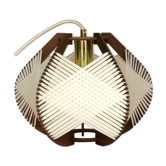 White woven lamp to install