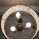 Antique three-light Bouillotte lamp - brass - Fontette Palace Caen