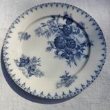 Assiette plate terre de fer U&C Sarreguemines