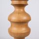 Large oak and wool lamp, French work from the 1960s.