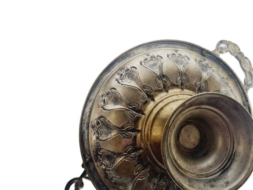 Art Nouveau fruit bowl on stand, Sweden, 1900s
