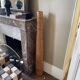 Large vase made of exotic wood