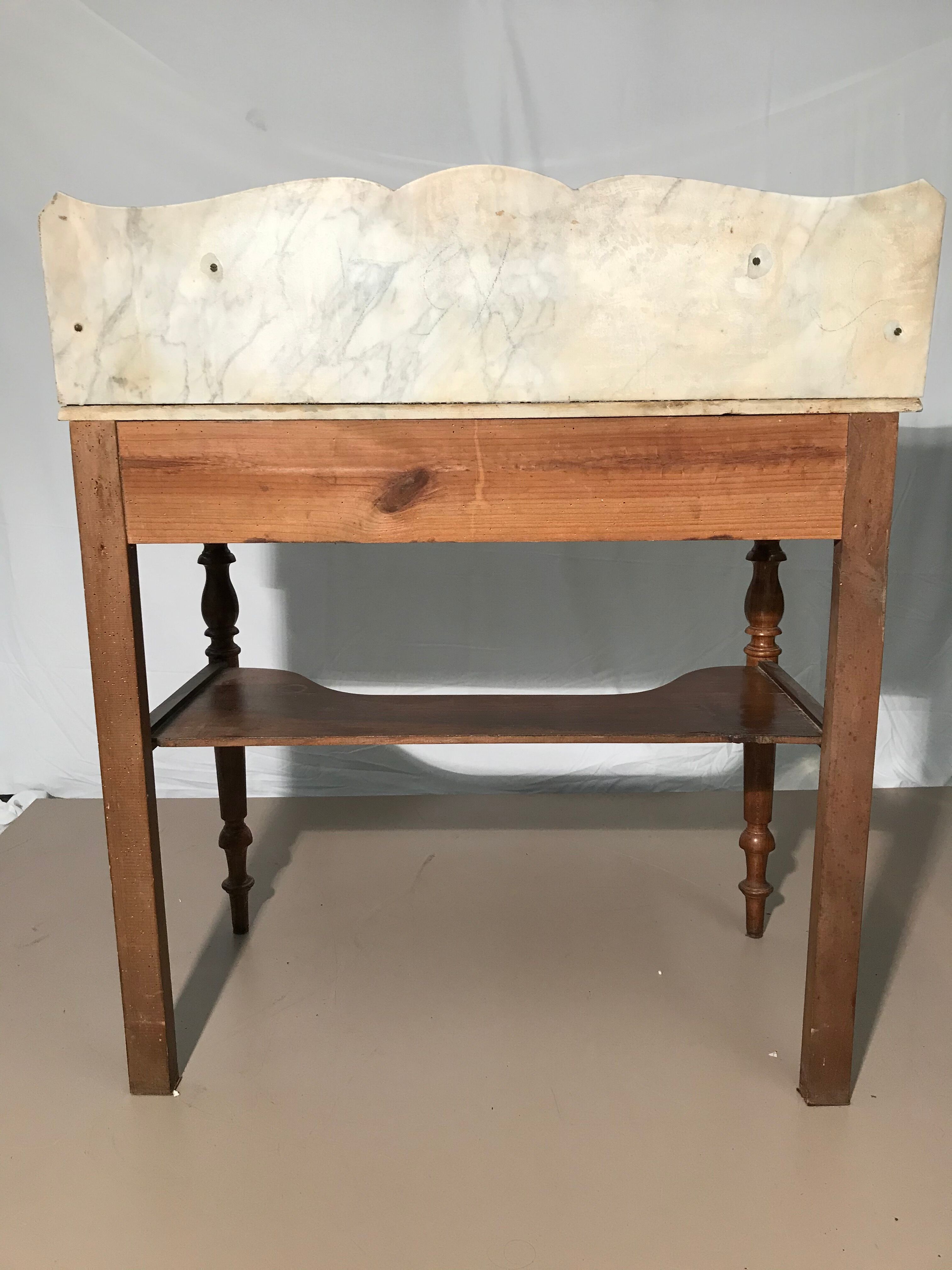 Vintage marble hairdresser