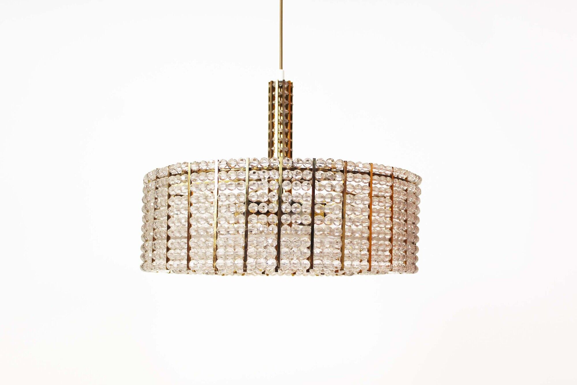 Vintage chandelier by Emil Stejnar for Rupert Nikoll Austria 1960's
