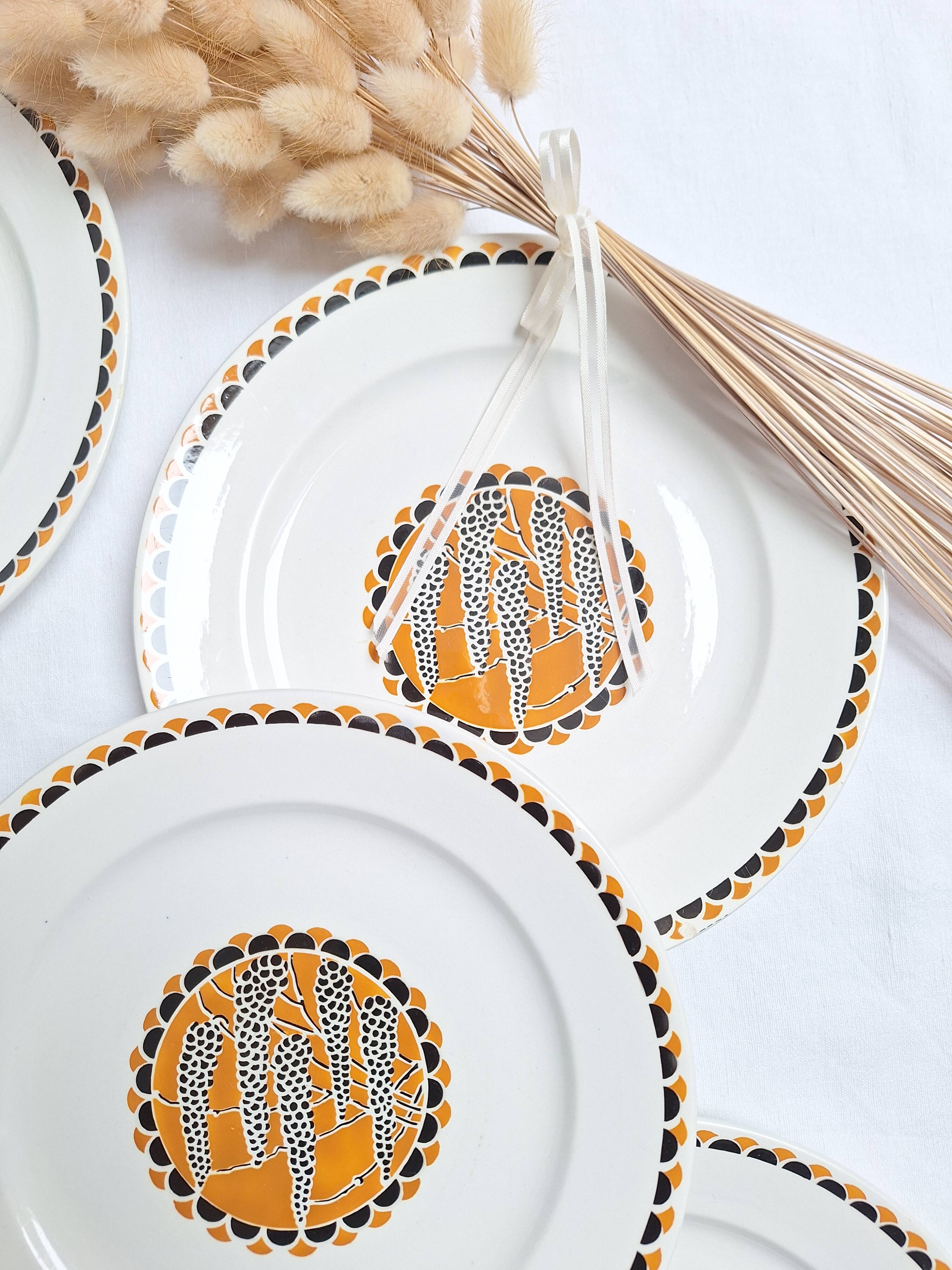 Assiettes plates Sarreguemines modèle Nomeny